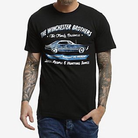 Hot Topic Other - Supernatural Men’s Large T-shirt Black Shirt NWT